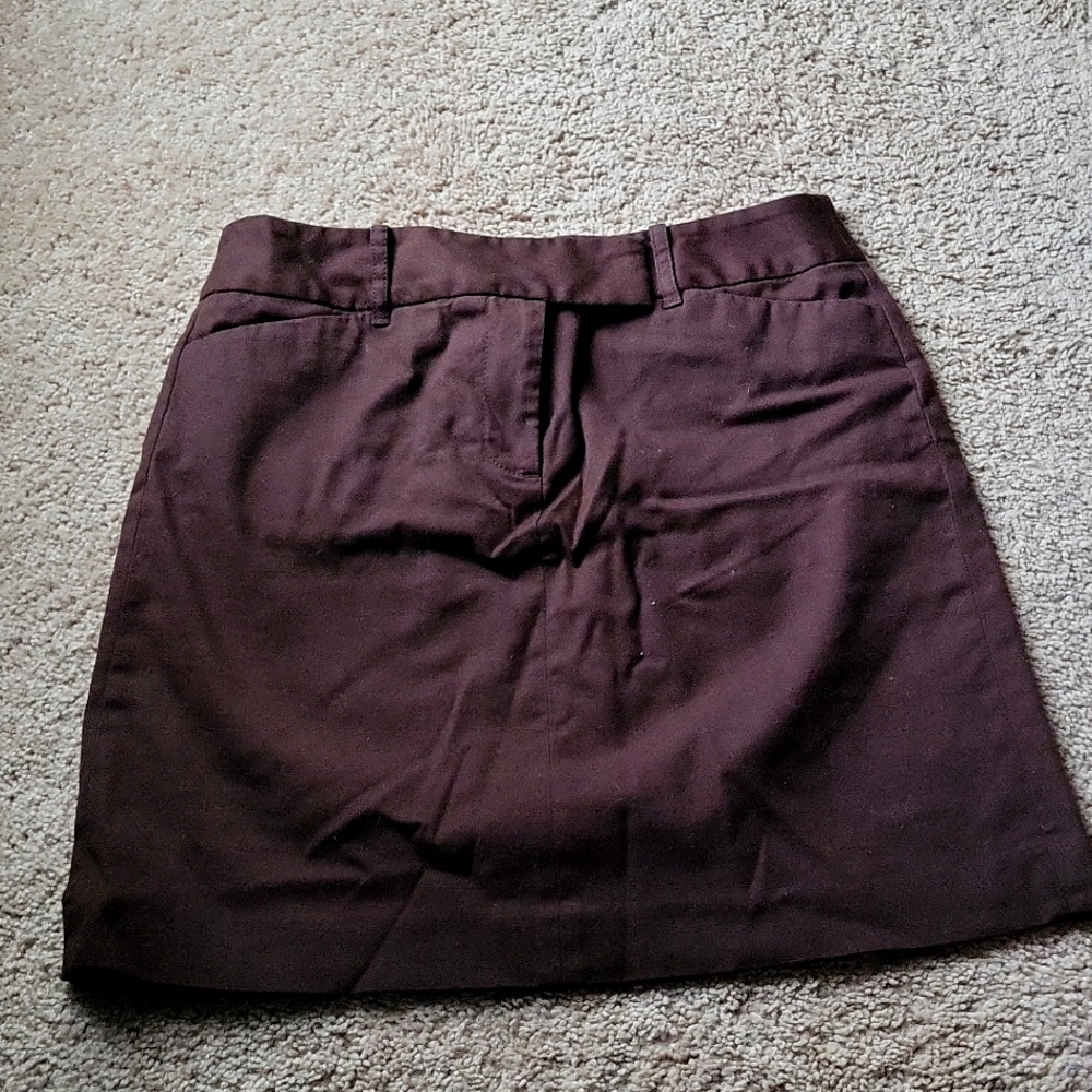 Chocolate Brown Mini Skirt